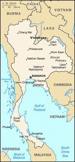 Map of Thailand